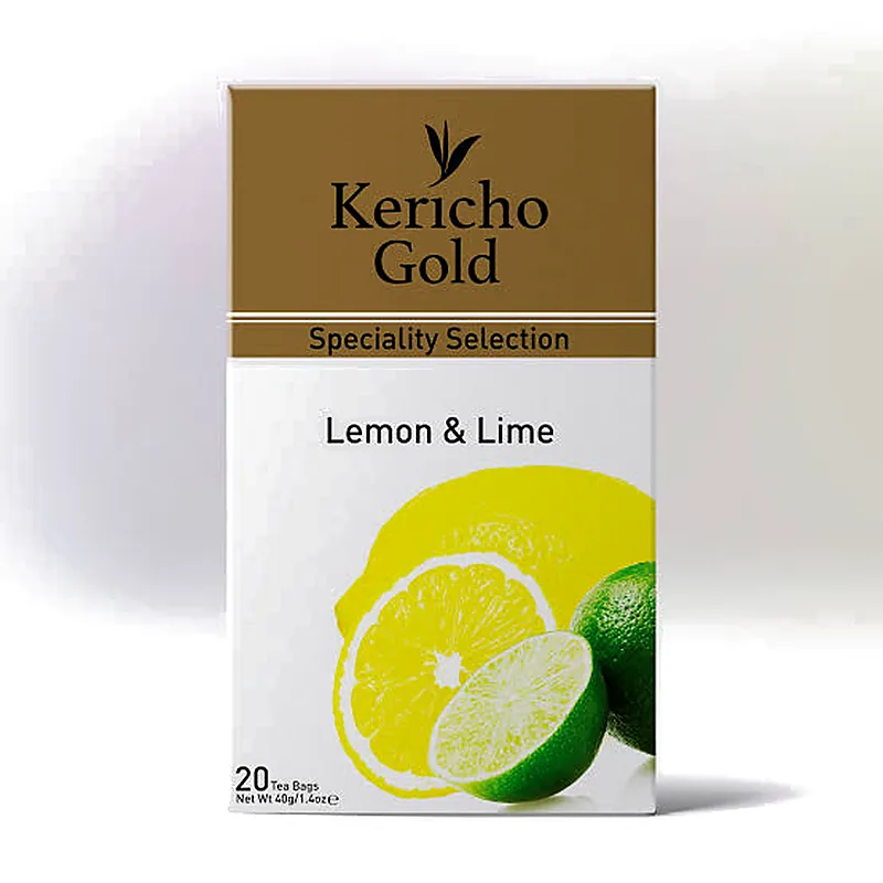 LEMON & LIME TEA BAGS 20'S KERICHO GOLD