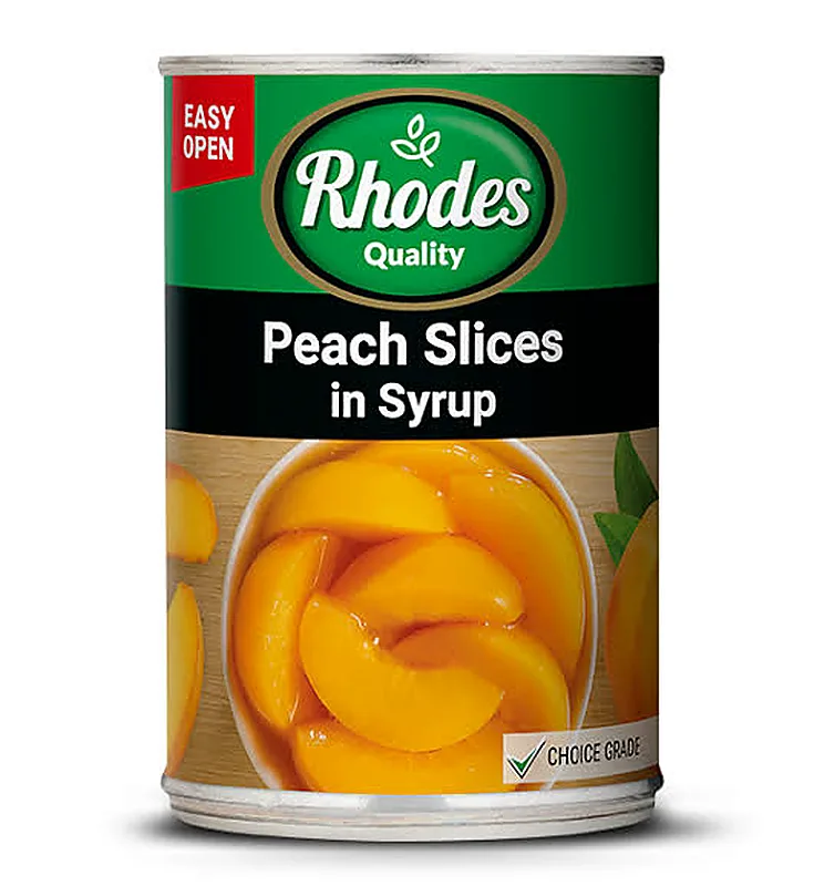 PEACH SLICED 820G RHODES