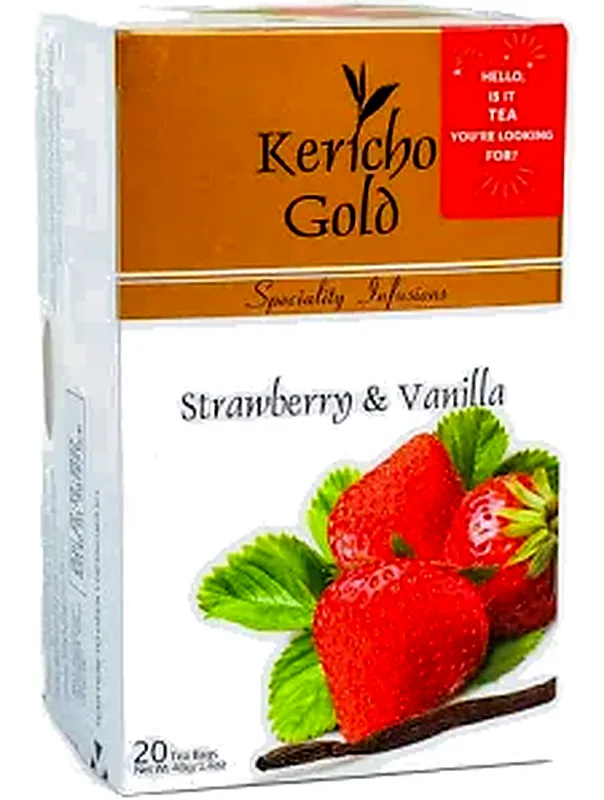 RASPBERRY TEA BAGS 20'S K/GOLD