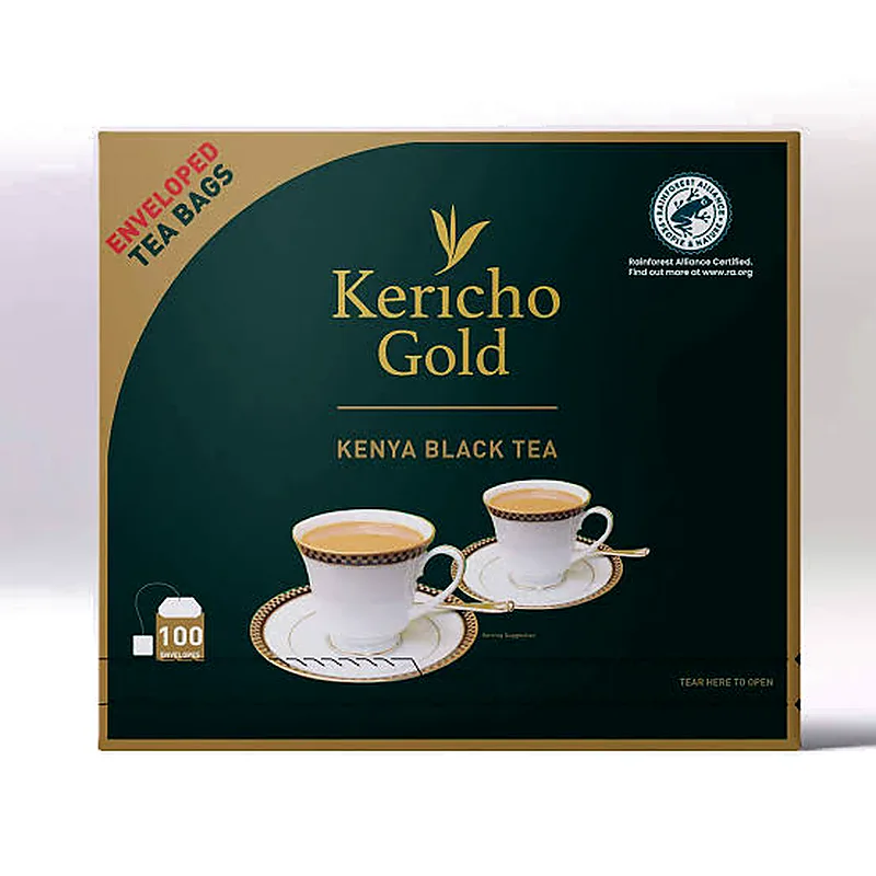 TEA BAGS ENVALOPE 100'S K/GOLD
