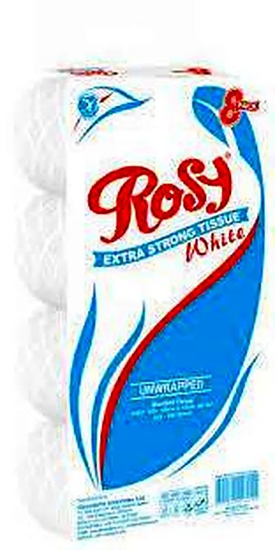TOILET PAPER WHITE 40'S ROSY