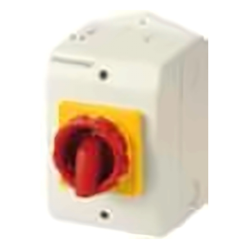 Como Isolator Enclosed IP65 Yellow/Red Handle 6 Pole 32A 21156403