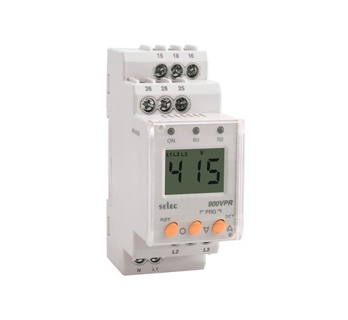 Phase Failure Relay - Phase Failure,Sequence, Asymmetry, Under / Over voltage, Under / Over frequency, Neutral Loss 900VPR-2-280/600V