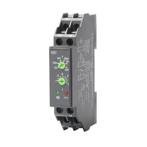 Electronic Timer on Delay 12VDC 1C/O 0.1S-100H 17.5MM Wide 15ODT4 (R8)