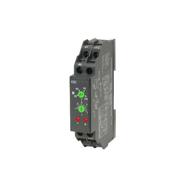 Electronic Timer on Delay 240VAC-12VAC/DC 1C/O 0.1S-100H 17.5MM Wide 12ODT4 (R8)