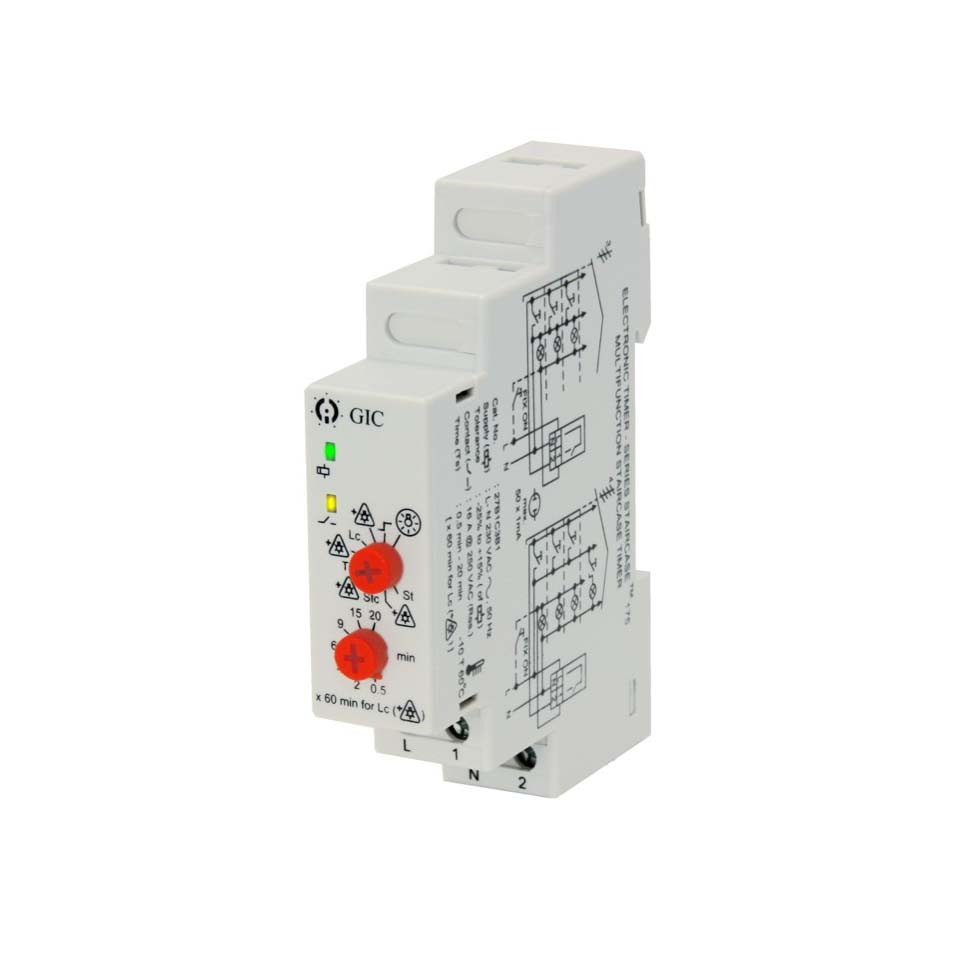 Staircase Timer 1M - 16A 230V with Mono Mode with Pre-Warning 27B2B3B2