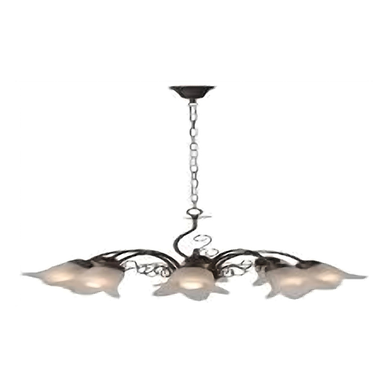 LUBERON Chandelier 8xE14 D65cm Satin Gla 78360/08/97
