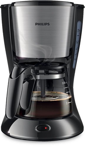 Coffee Maker 1000W, 1.2Ltr Capacity, Water Level indicator, Drip Stop, Aroma twister, LED Power Switch, Auto shut-off after 30 mins HD7462/20