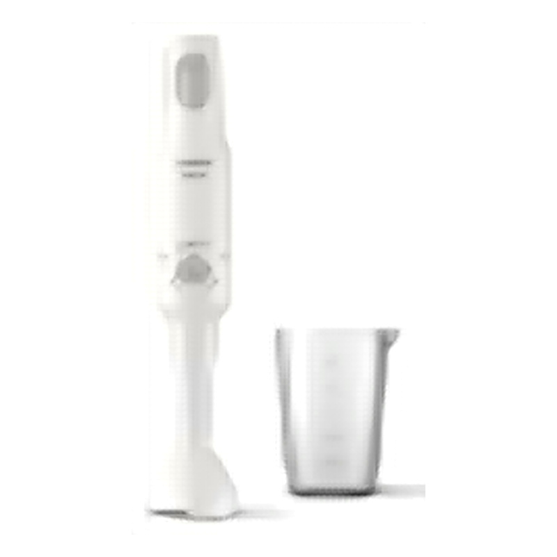 Daily Handblender white/beige: 650W powerful motor. Patented ProMix blending technology for best results, Anti splash blade guard, Single button release system,1 speed, 0.5L Beaker HR2531/01