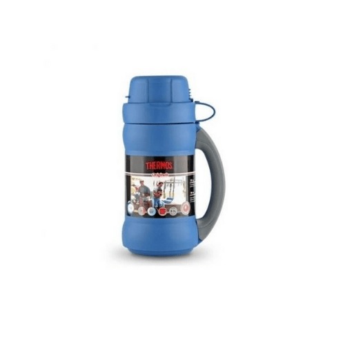 Glass Vacuum Insulated Flask 0.5L Blue 40-50