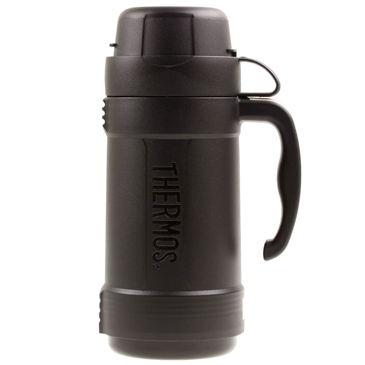 Glass Vacuum Insulated Flask 1.0L Black 40-100