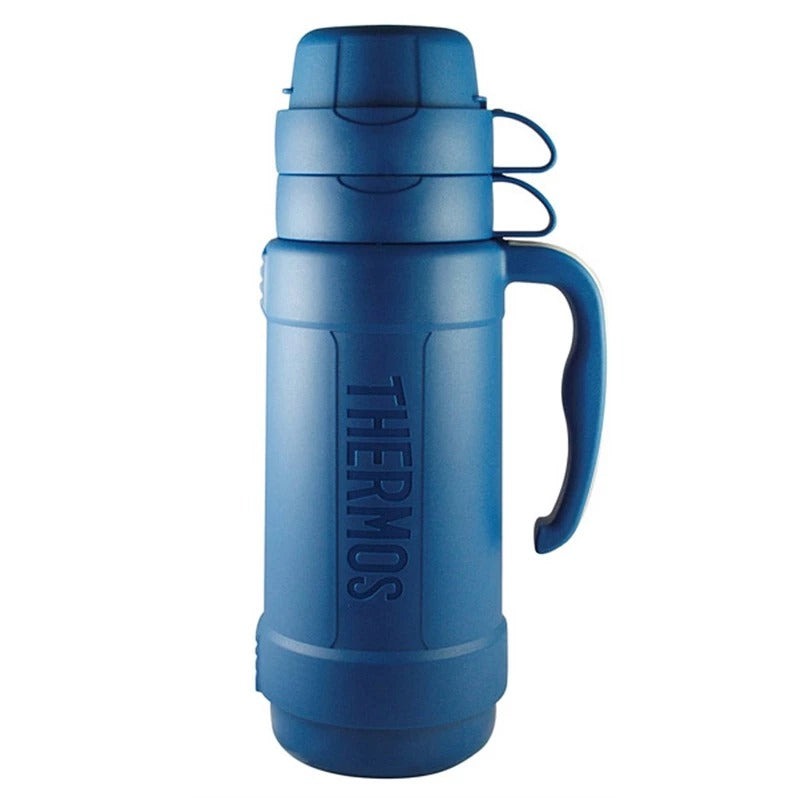 Glass Vacuum Insulated Flask 1.8L Blue 40-180