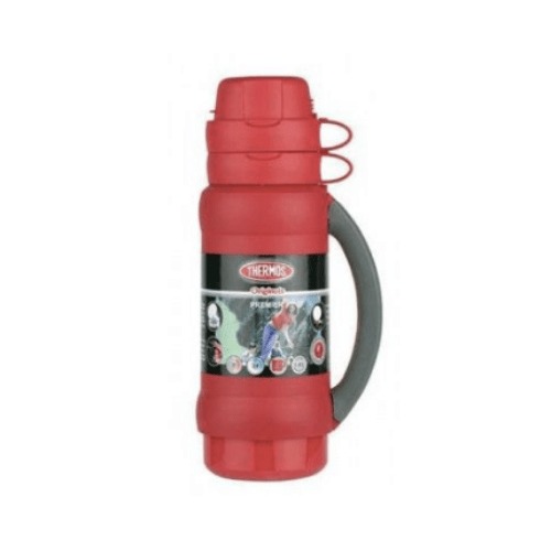 Premier Glass Vacuum Insulated Flask 1.8L Red 34-180