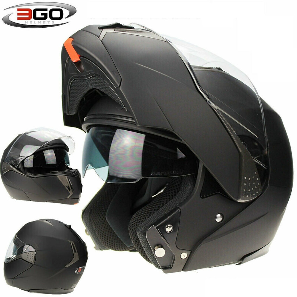 Modular Flip Helmet With Double Sun Visor