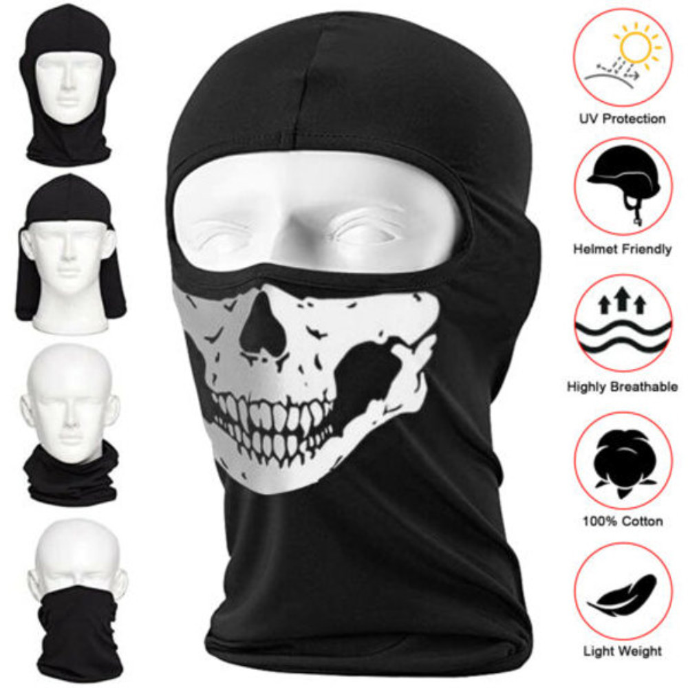 Balaclava 100% Cotton Skull Motif