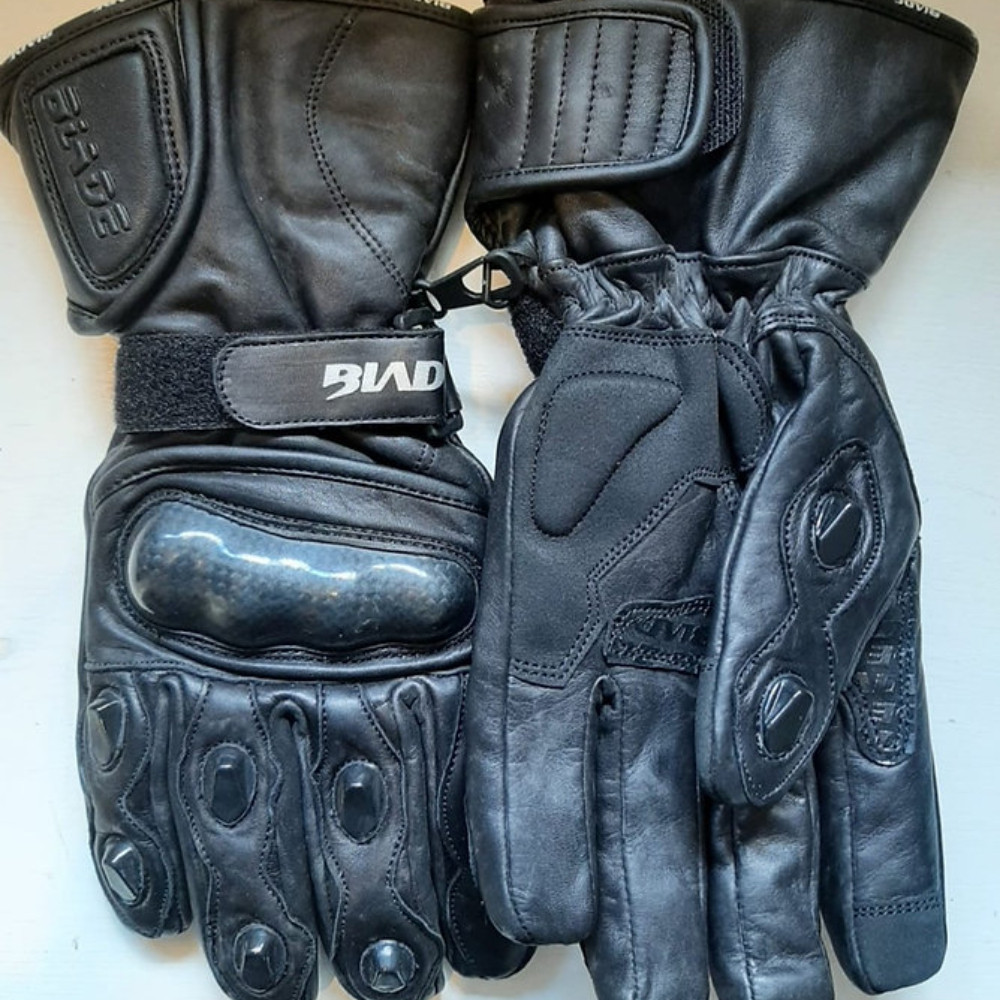 Blade Leather Motorcycle Gloves  Waterproof