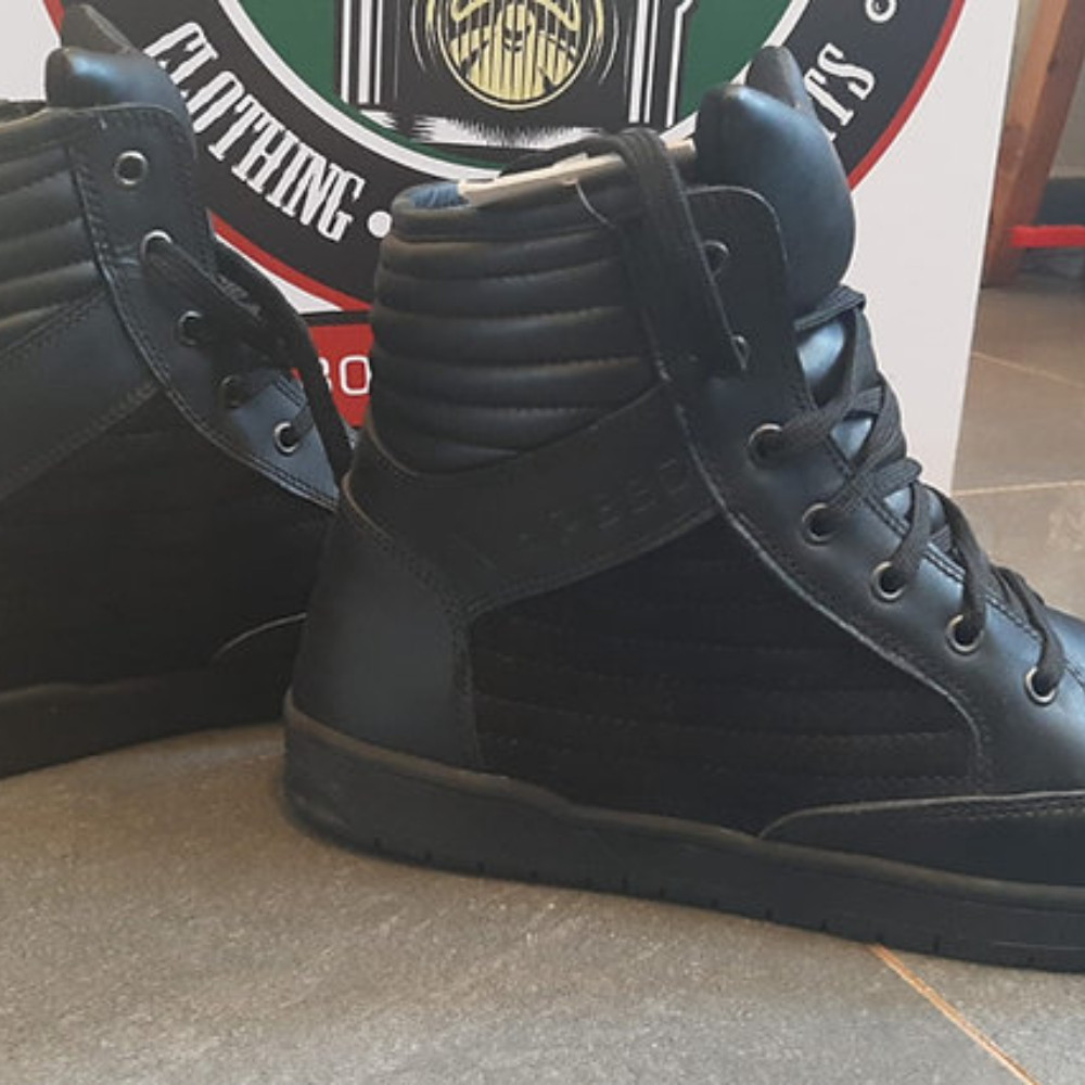 Mens Touring Casual Leather Trainers Waterproof XS