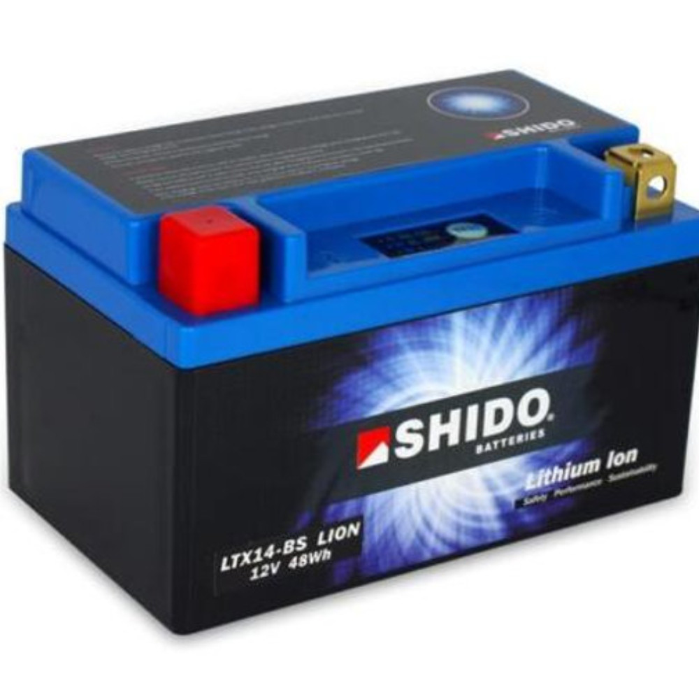 Shido lithium battery  LTX14 BS replaces YTX14-BS