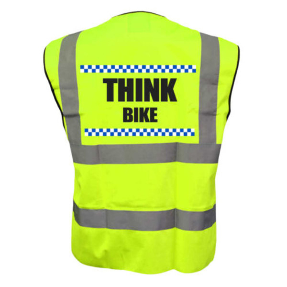 Hi Viz Reflective Vest Think Bike