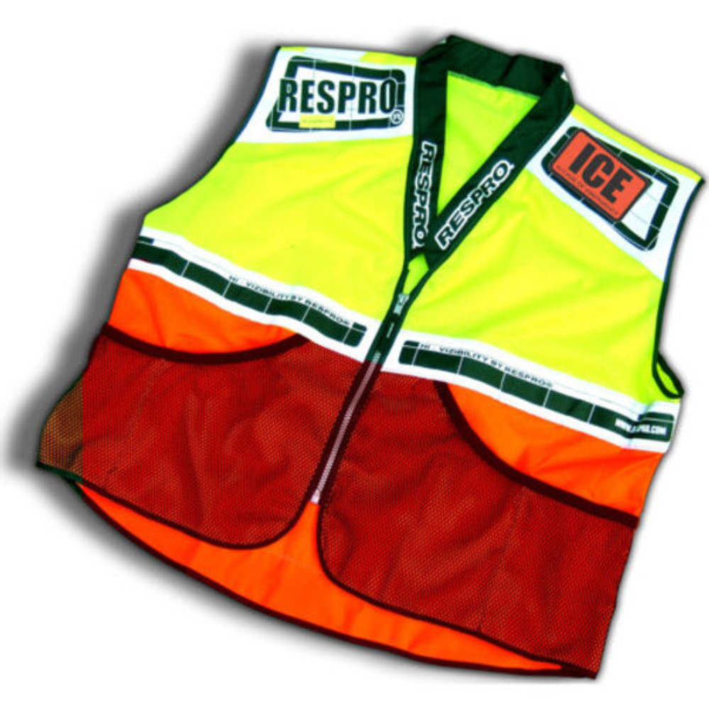 Respro Hi Viz Reflective Vest Mesh Waistcoat